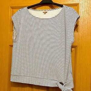 Daniel Cremieux Monochrome Grid Women's Blouse